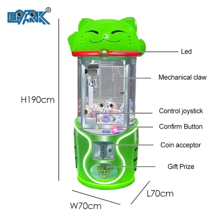 Cute Cat Arcade Game Machine Claw Machine