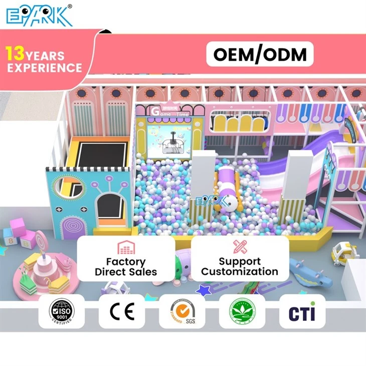 258m² Candy-Color Indoor Playground factory